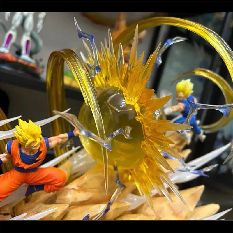 Dragon Ball Figure Goku Vs Vegeta Sky Top Wcf Figure Anime Gk Pvc Goku Battle Vegeta Anime Action Figurine Model Doll Toys Gift