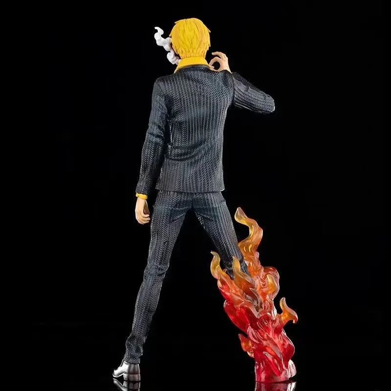 One Piece Japanese Anime Series Large Fantasy Smoking Bright Suit Yamazaki Figurine Model Ornament