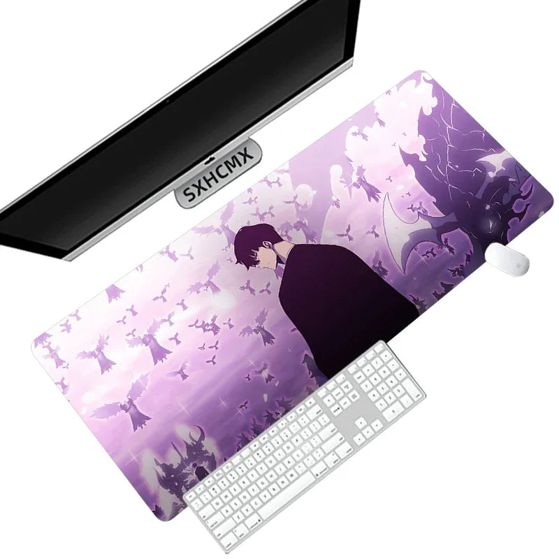 Anime Solo Leveling Mousepad HD Printing Computer Gamers Locking Edge Non-Slip Mouse Pad Xxl90X40Cm Keyboard PC Desk Pad