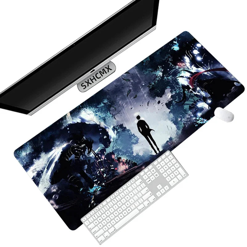 Anime Solo Leveling Mousepad HD Printing Computer Gamers Locking Edge Non-Slip Mouse Pad Xxl90X40Cm Keyboard PC Desk Pad