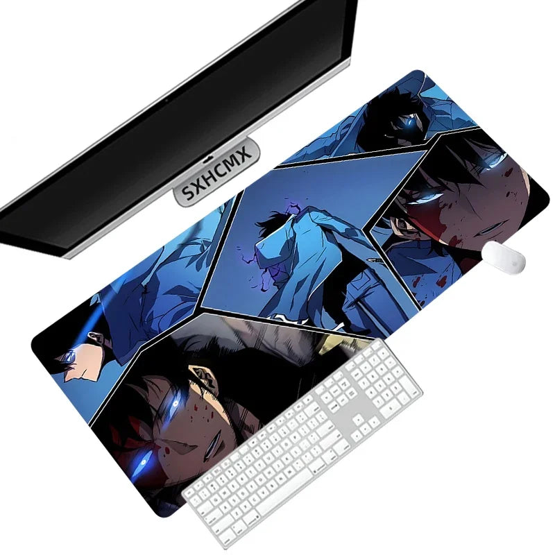 Anime Solo Leveling Mousepad HD Printing Computer Gamers Locking Edge Non-Slip Mouse Pad Xxl90X40Cm Keyboard PC Desk Pad