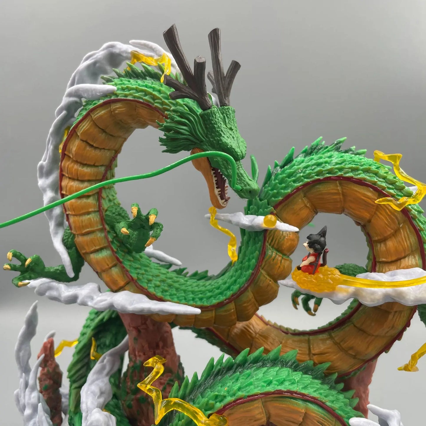 24Cm Dragon Ball Anime Figure Shenron Figure Goku and Shenron Figurine Model Pvc Statue Doll Collection Room Toy Gifts