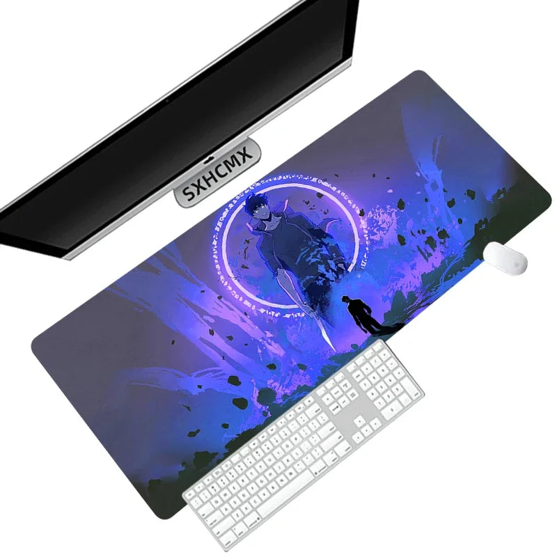 Anime Solo Leveling Mousepad HD Printing Computer Gamers Locking Edge Non-Slip Mouse Pad Xxl90X40Cm Keyboard PC Desk Pad