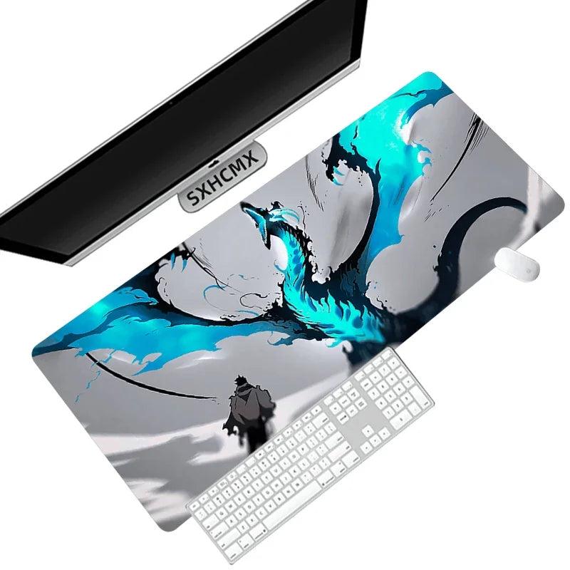 Anime Solo Leveling Mousepad HD Printing Computer Gamers Locking Edge Non-Slip Mouse Pad Xxl90X40Cm Keyboard PC Desk Pad