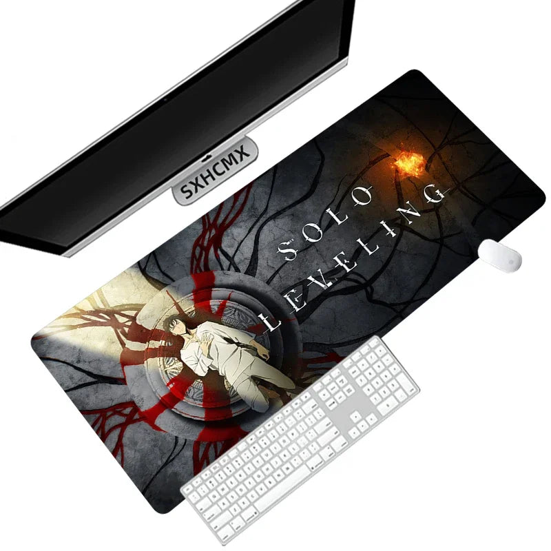 Anime Solo Leveling Mousepad HD Printing Computer Gamers Locking Edge Non-Slip Mouse Pad Xxl90X40Cm Keyboard PC Desk Pad
