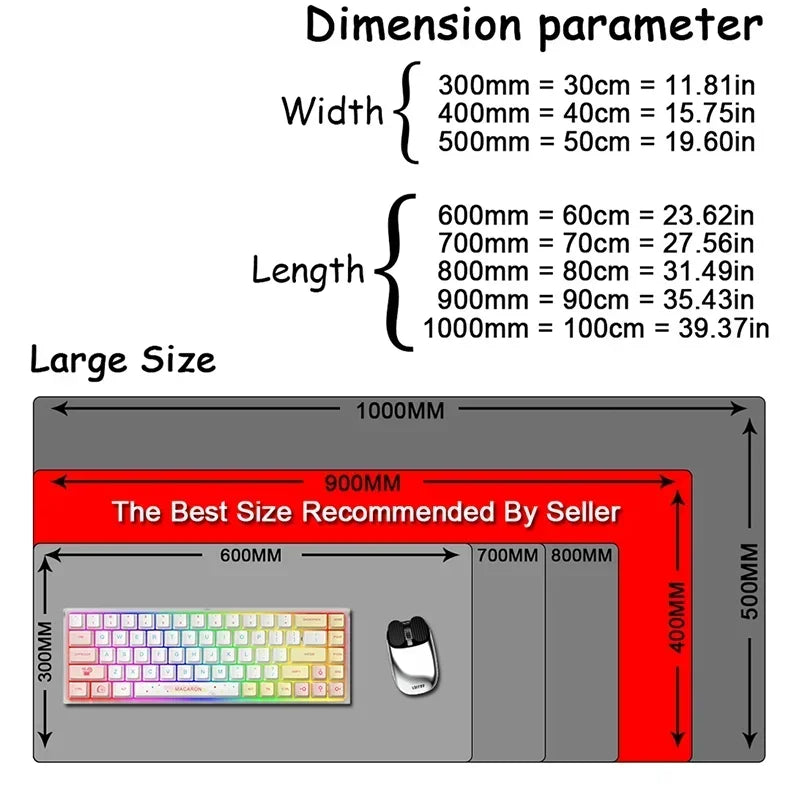One Piece High-End E-Sports Mouse Pad Mouse Pad RGB Mouse Pad LED Pc Large Student Writing Pad Gamer Luminous Desk Mat
