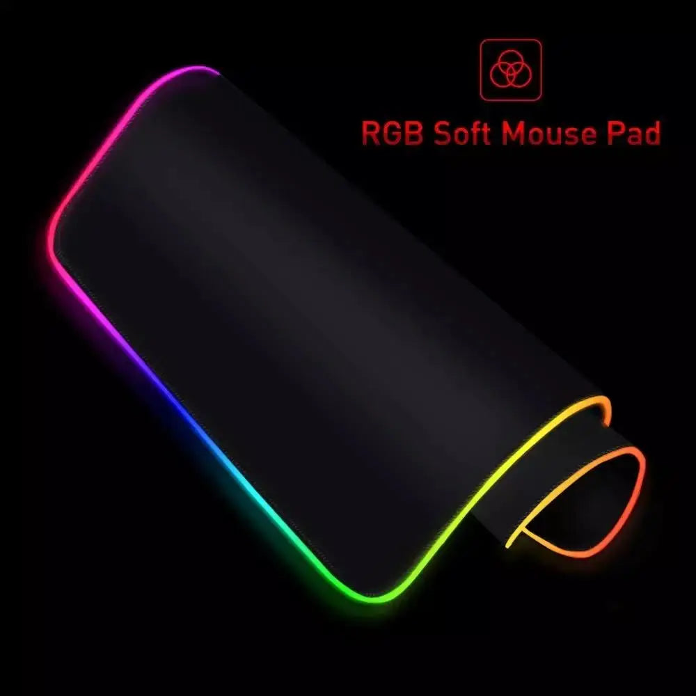 O_One P_Piece High-End E-Sports Mouse Pad Mouse Pad RGB Mouse Pad LED Pc Large Student Writing Pad Gamer Luminous Desk Mat