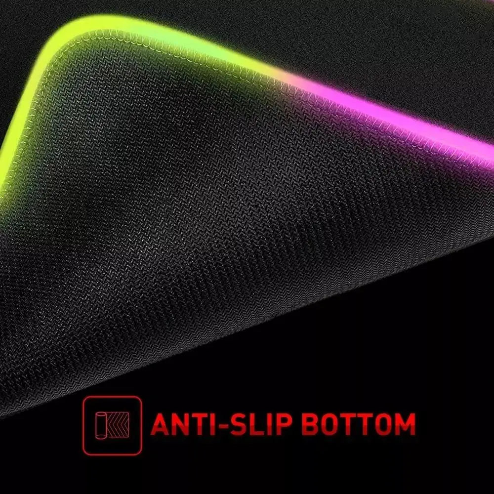 O_One P_Piece High-End E-Sports Mouse Pad Mouse Pad RGB Mouse Pad LED Pc Large Student Writing Pad Gamer Luminous Desk Mat