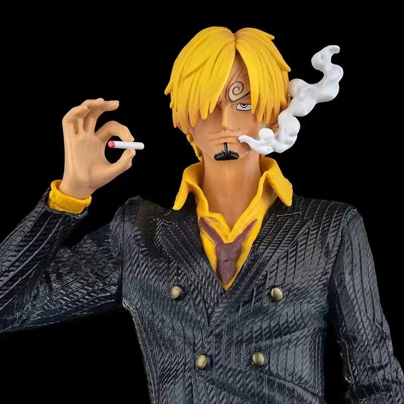 One Piece Japanese Anime Series Large Fantasy Smoking Bright Suit Yamazaki Figurine Model Ornament